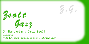 zsolt gasz business card